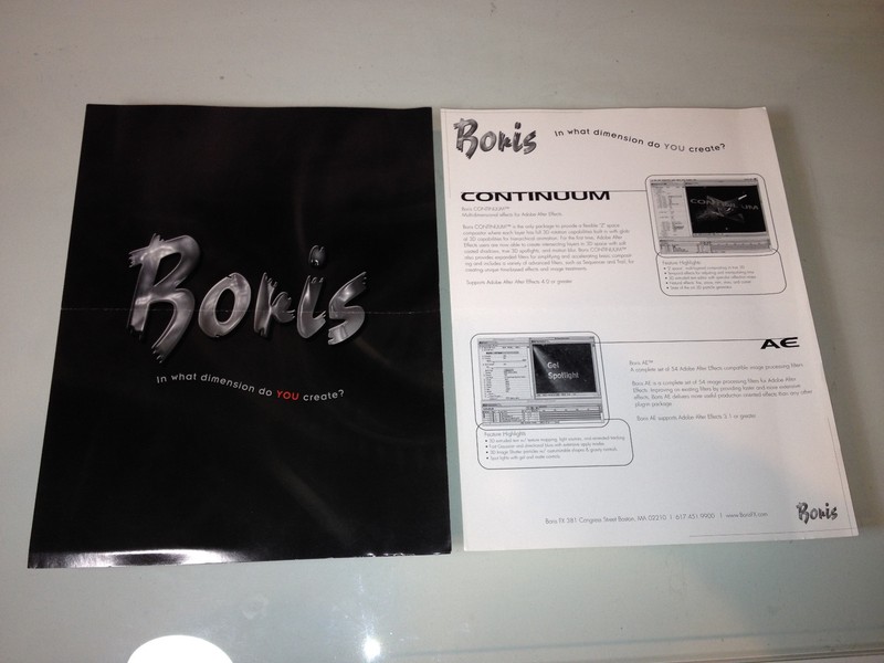 BorisFX Software Product Brochures