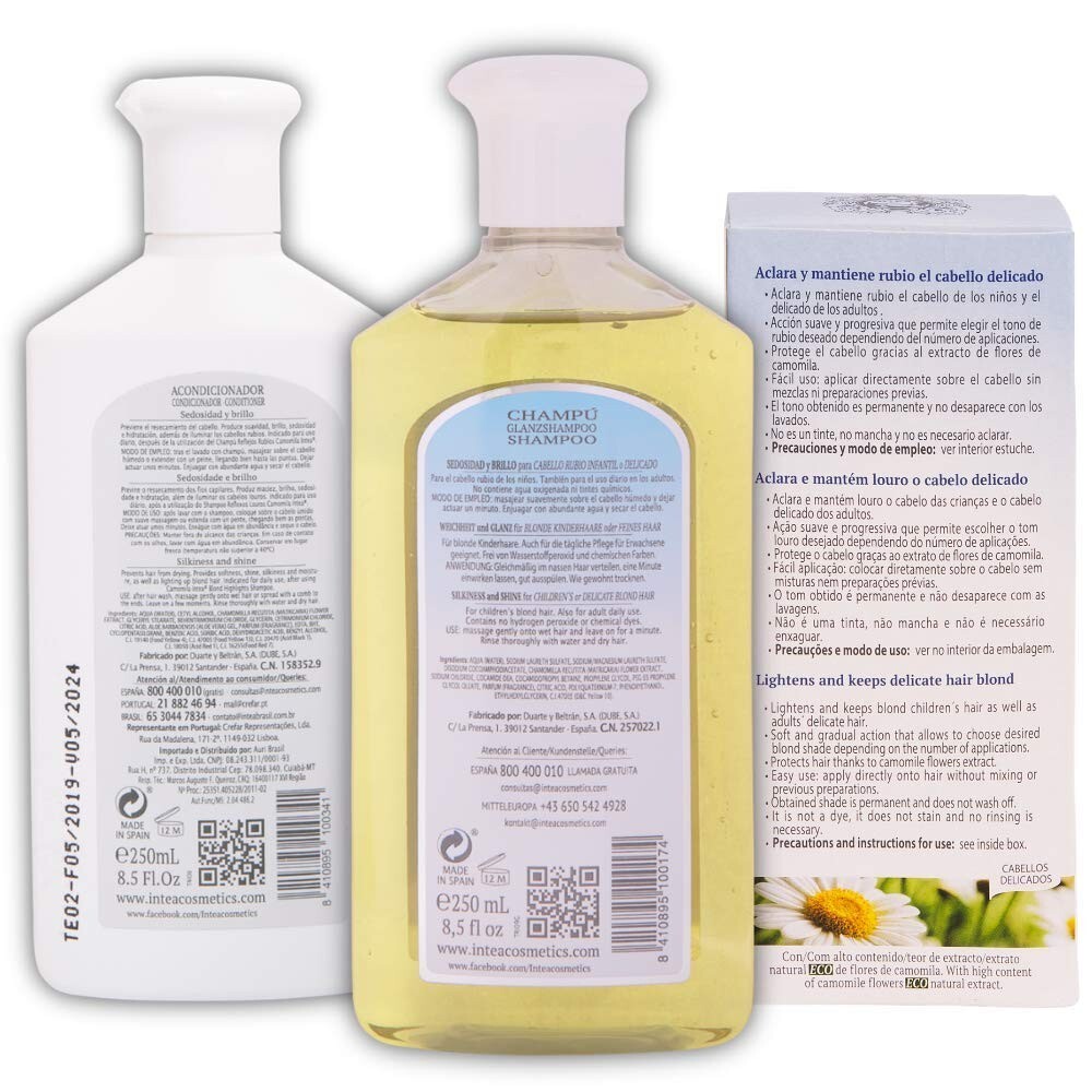 Intea Chamomile Kids 3-In-1 Hair Lightener Kit, Blonder Lightening Set.