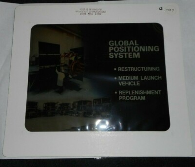 NASA Rockwell Industries Global Positioning System Transparency 8x10