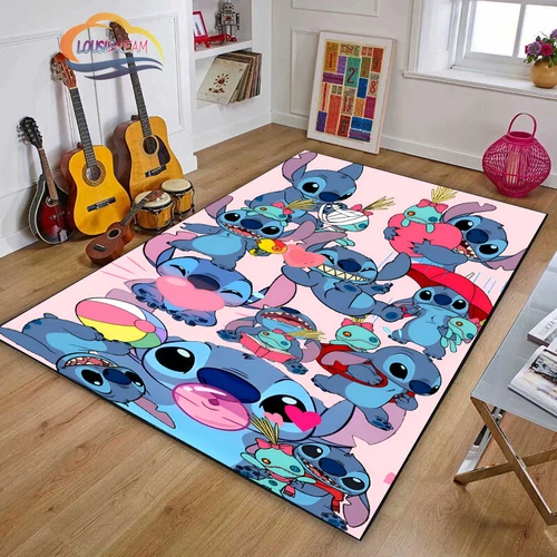 Lilo Stitch Cartoon Boden Teppich Schlafzimmer Doormat Wohnzimmer MatteDE - Bild 21 von 31