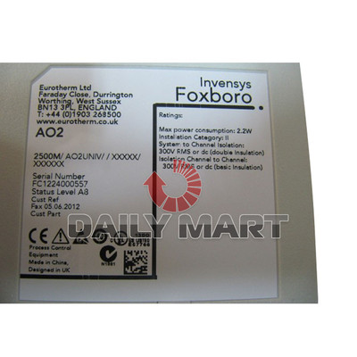 Eurotherm NEW 2500M/AO2UNIV PLC 2 Channel Isolated Analog Output Module