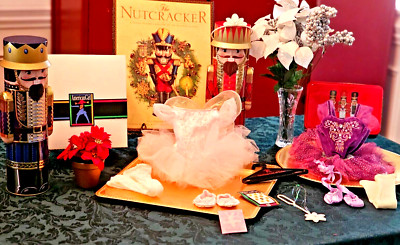 Pleasant Company AGOT Sugar Plum Fairy Nutcracker Ballet Outfit & Book Lot