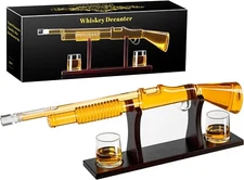 GUN WHISKEY DECANTER SET  27oz 800ml Cool Liquor Dispenser BIG SIZE Unique 2024