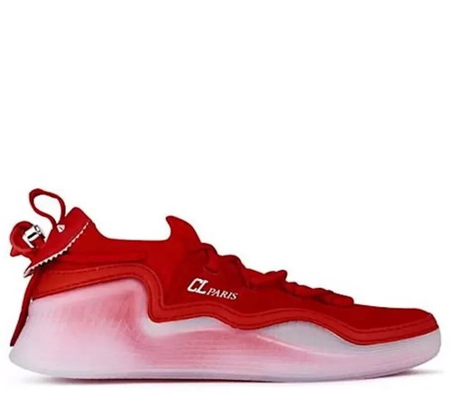 NUEVO EN CAJA Christian Louboutin Arpoador Donna Suela Transparente Rojo Gamuza Zapatillas Para Hombre 42 9 - Imagen 10 de 12