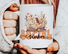 Personalized Msw Mug Graduation Gifts School Social Worker Custom Coffee 11oz