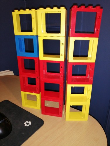 15 LEGO DUPLO WINDOWS BLOCKS FREE UK POST FARM ZOO HOUSE FRAMES ONLY SET 99