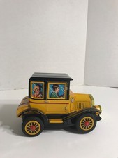 Vintage 1950's Alps Old-Time Tin Car Battery Operated Toy Untested Made In Japan