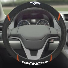 Fanmats 21372 Denver Broncos Embroidered Steering Wheel Cover