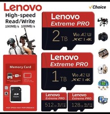 1TB 2TB 512GB 256GB Micro SD Card Memory Card TF Card with Free Adapter