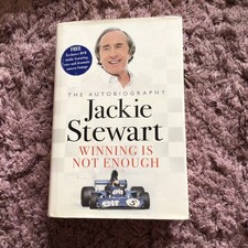 Jackie Stewart “Winning Is Not Enough” Autobiography Hardback with DVD. Signed