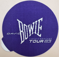 DAVID BOWIE 1983 Serious Moonlight  Tour Backstage Pass