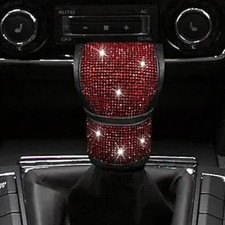 Bling Auto Gear Shift Knob Cover, Car Knob Gear Stick Protector, Au Color: Red
