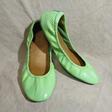    Tieks by Gavrieli Foldable Ballet Flats sz 8 M Mint Green Soft Patent Leather