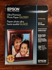 Epson Ultra Premium Photo Paper GLOSSY 5x7 Inches, 20 Sheets  S041945 Sealed