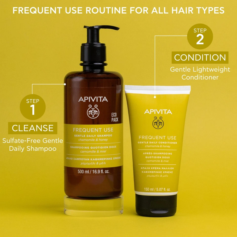 Champú diario suave de uso frecuente | Hidrata + Calma con manzanilla y miel... Foto 3 de 4