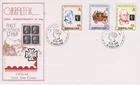 GB GIBRALTAR 1990 Penny Black 1st Postage Stamp 150th Anniversary SG 634-636 FDC