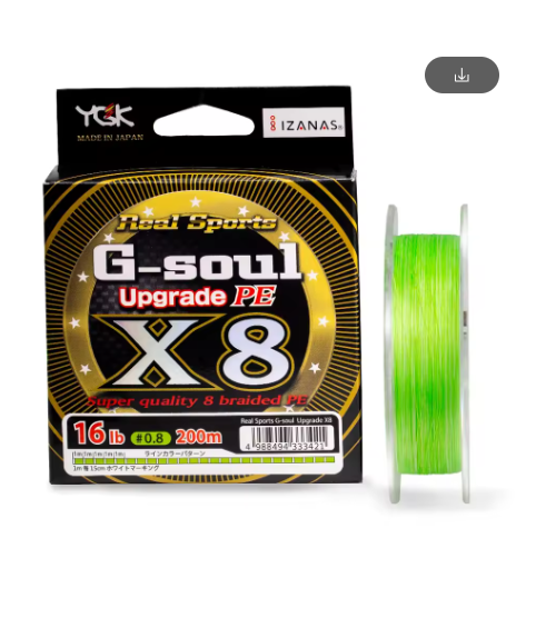 YGK G-SOUL X8 PE Braided Fishing Line 200M 8-Strand Japan | eBay