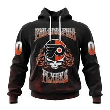 Personalized Philadelphia Flyers Hoodie Special Grateful Dead Design 2025 Hot