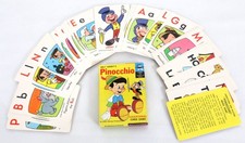 Walt Disney's Pinocchio ED-U-CARDS, From 1968, NEW OLD STOCK !, Lot 676
