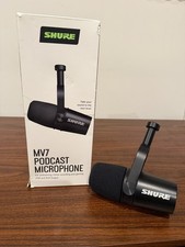 Shure MV7 Podcast Dynamic Microphone New Sealed USB and XLR Output - Black