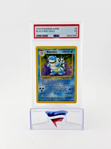 Blastoise PSA 3 VG Base Set Holo 2/102 1999 Vintage Pokemon