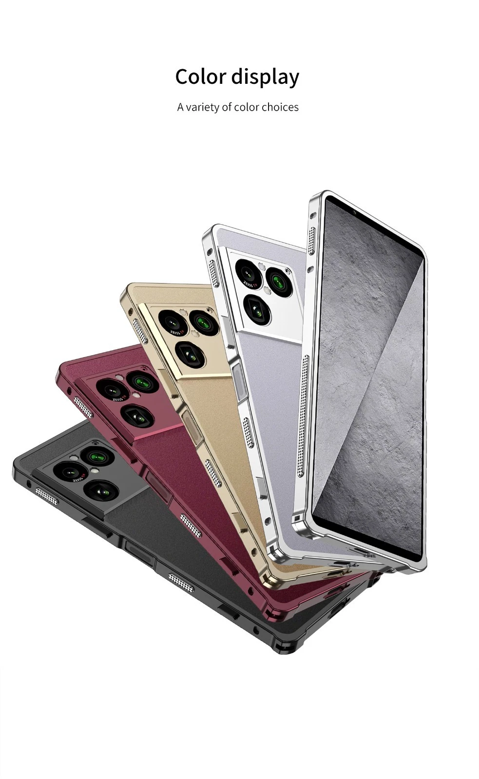 Aluminum Alloy Frame Bumper For Sony Xperia 1 Viii 2026 Metal Lens Cover - Picture 16 of 20