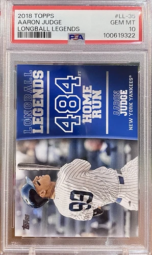 Aaron Judge 2018 Topps Long Ball Legends LL-35 PSA 10 Yankees