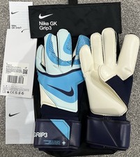 Nike GK Grip3 Goalkeeper Gloves - Blue Fury - FB2998 420 - RRP: £64.99 - Size 8