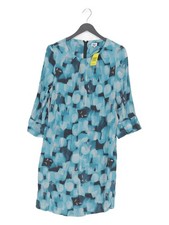 Kin A-Line Midi Dress UK10 in Blue
