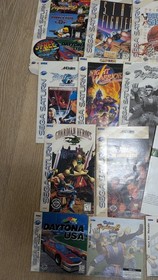 Sega SaturnLot Of 15 Manuals W/ Inserts, Guardian Heroes RARE!, Street Fighter