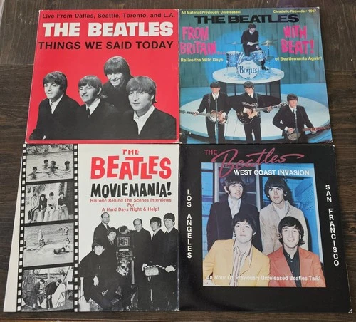 The Beatles- 4 LPs, RARE- Moviemania!, West Coast Invasion, From Britain...etc