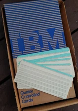 Vintage Set of 10 - New Unused IBM 5083 80 Column Punch Cards