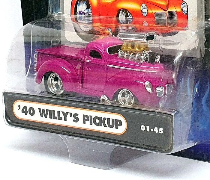 Camioneta Willys Muscle Machines escala 1/64 71161 01-45 - 1940 - magenta Foto 2 de 4