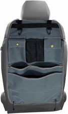 Car Seat Back Organizer with Multiple Pockets and Hooks grey 