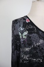 Chemisier Desigual Noir Taille L - Viscose, Manches Longues, Neuf Avec étiquettes (prix D'origine 114€)