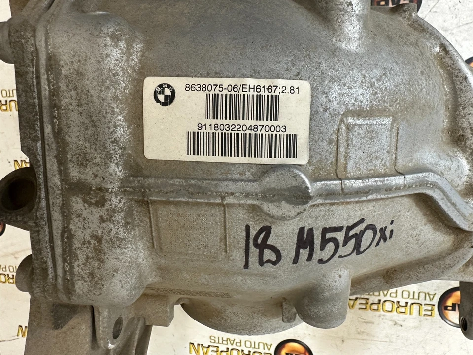 2017-20 BMW G11 G12 G30 M550I 750I M760I AWD Rear Differential Axle Carrier 2.81 - Imagem 3 de 4