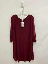 NWT Zenana  SIZE  3X Burgundy Plus Size Dress