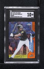 2020 Topps Pro Debut Chrome Orange Refractor 14/25 Oscar Gonzalez SGC 10 GEM 3hd