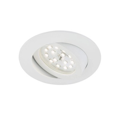Briloner LED Einbauleuchte rund Weiß IP23 5W Modul 400lm warmweiß schwenkbar
