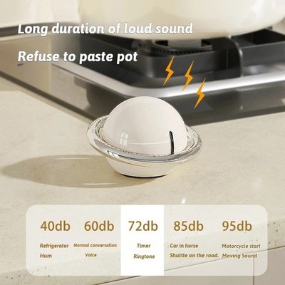 1pc Kitchen Mechanical Magnetic Timer 60-Minute No Battery fits Home Cooking Use