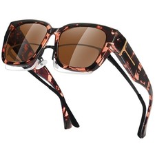 Fit Over Glasses Sunglasses for Women Men Large Trendy Polarized Sunglasses f...