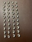Vtg 40 Czech Clear Glass Chandler Crystals Prisms With Brass Wires Connectors — photo 2
