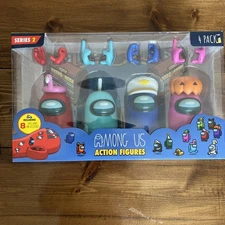 RARE- Among Us Action Figures 4-Pack Series 2 NEW Open Box Toikido