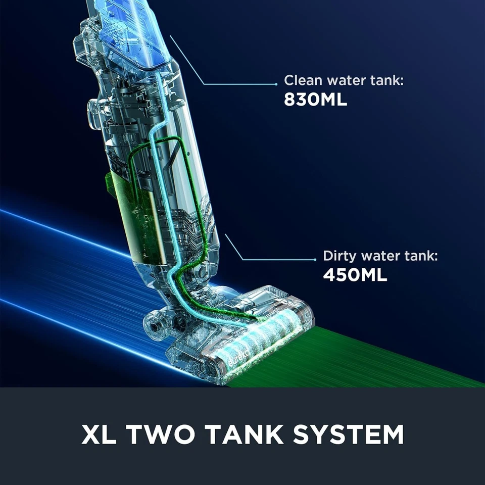 EUREKA Aspiradora y fregona en seco húmedo todo en uno para autolimpieza multisuperficie Foto 4 de 4