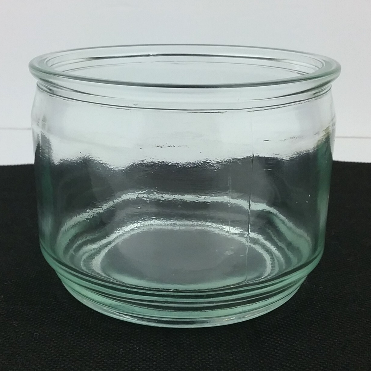 Clear Glass 3 Wick Candle Holder Flower Vase DIY Project Jar 3x4 Inch-image