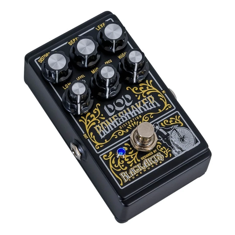 DigiTech DOD Boneshaker Dirty Boost Distortion Pedal with 3 Band EQ and Blue LED - Image 3 of 4