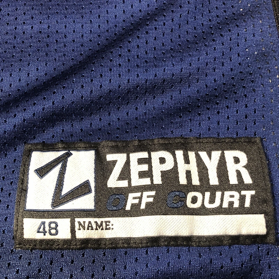 Camiseta deportiva de baloncesto azul Kentucky Wildcats Reino Unido #4 Zephyr fuera de cancha talla 48 NCAA para hombre Foto 3 de 4