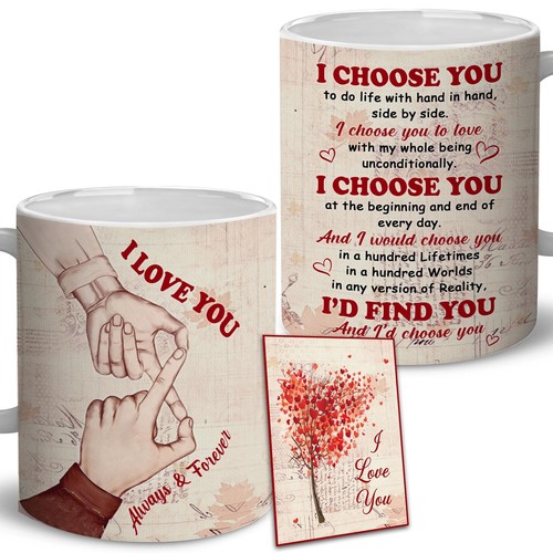 GLAKEUN Mothers Day Mug For Wife Husband Couple - Wife Husband Gifts - I Love...