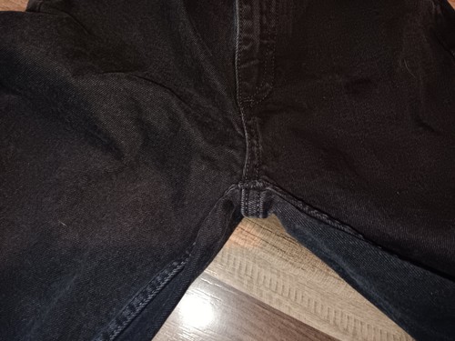 H&M Size 14 kids (actual SZ 24X26) black color wide leg high waist jeans - Picture 6 of 14