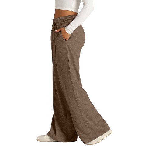 Women Pants Oversized Wide Leg Lightweight Pants Sweatpants Elastic Drawstring - Picture 13 of 27